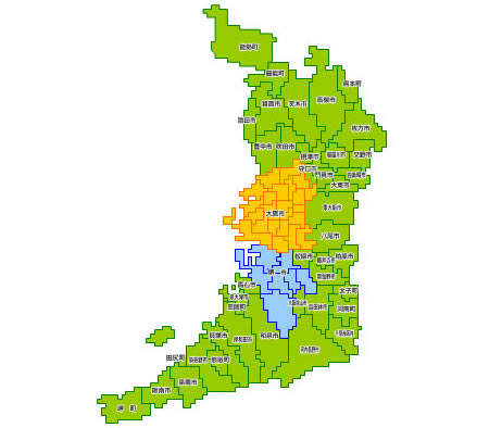 大阪の地図